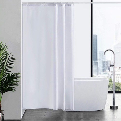 White shower curtain 120x200cm - curtain,
