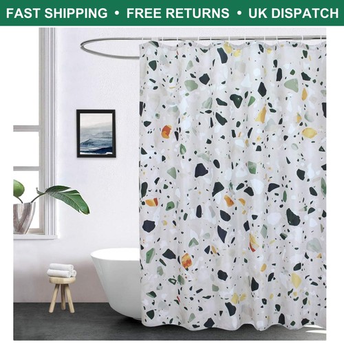 Elegant terrazzo green shower - terrazzo,