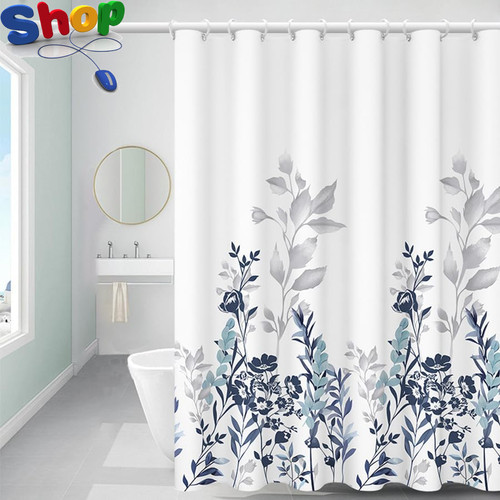 Shower curtain 240x200cm drop - shower,