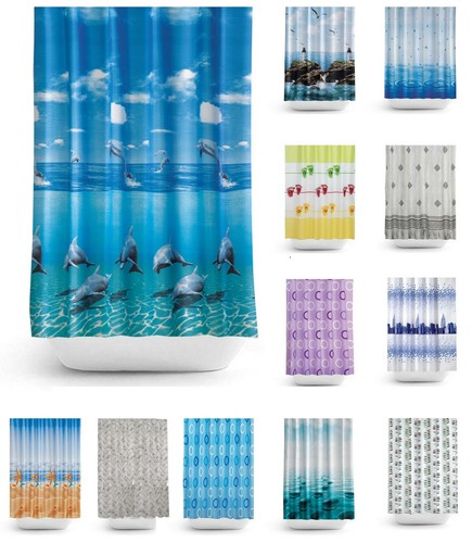 Bathroom fabric shower - shower, curtain