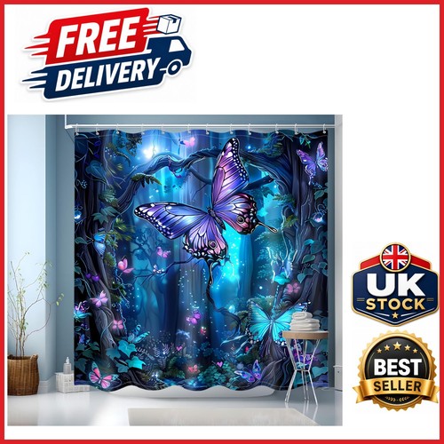 Elegant blue shower curtain - elegant,