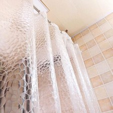 Bathroom Clear Shower Curtain