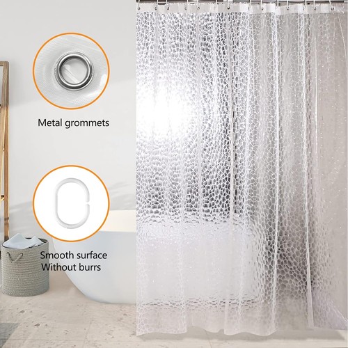 Clear shower curtain - clear,