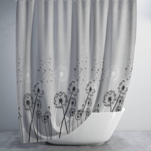 Bathroom fabric shower curtain - bathroom,