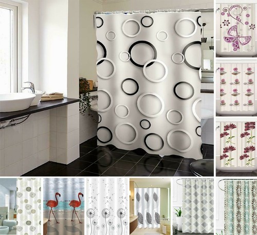 Printed shower curtains - printed,
